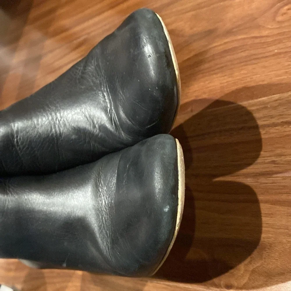 Mercedes Castillo /  Bailee black Leather Booties ankle boots 36.5 6.5 - Picture 10 of 10